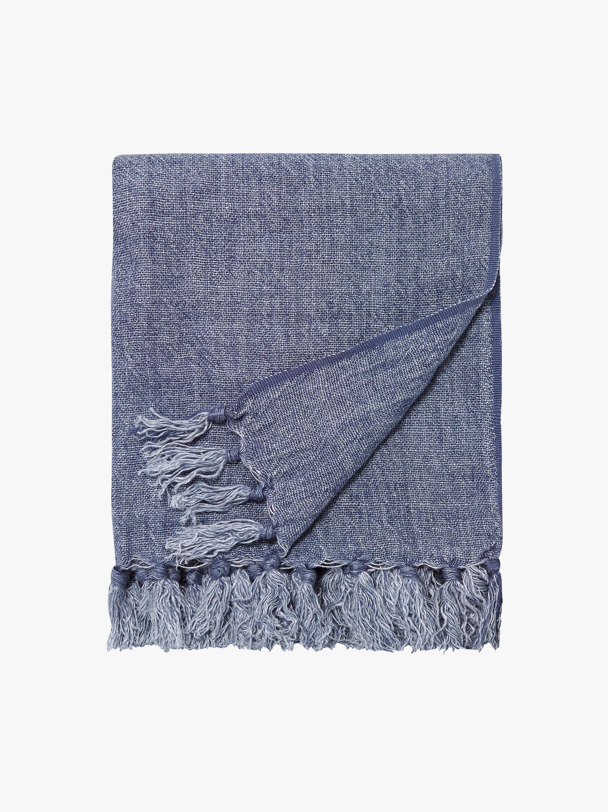 Burton Vintage Blue Heavy Linen Throw