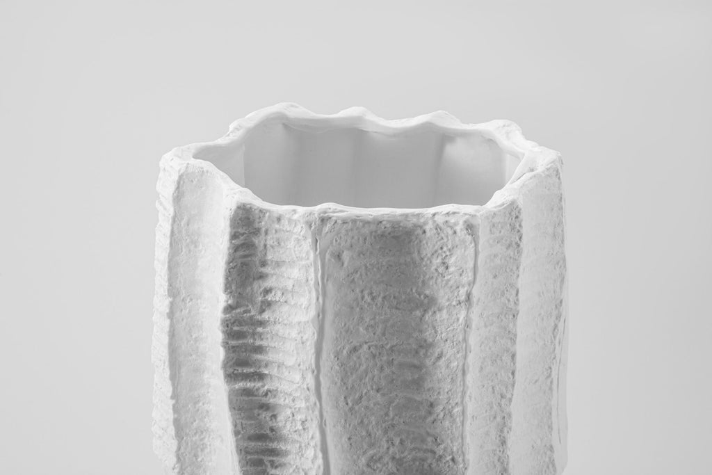 Tronc Vase Ivory
