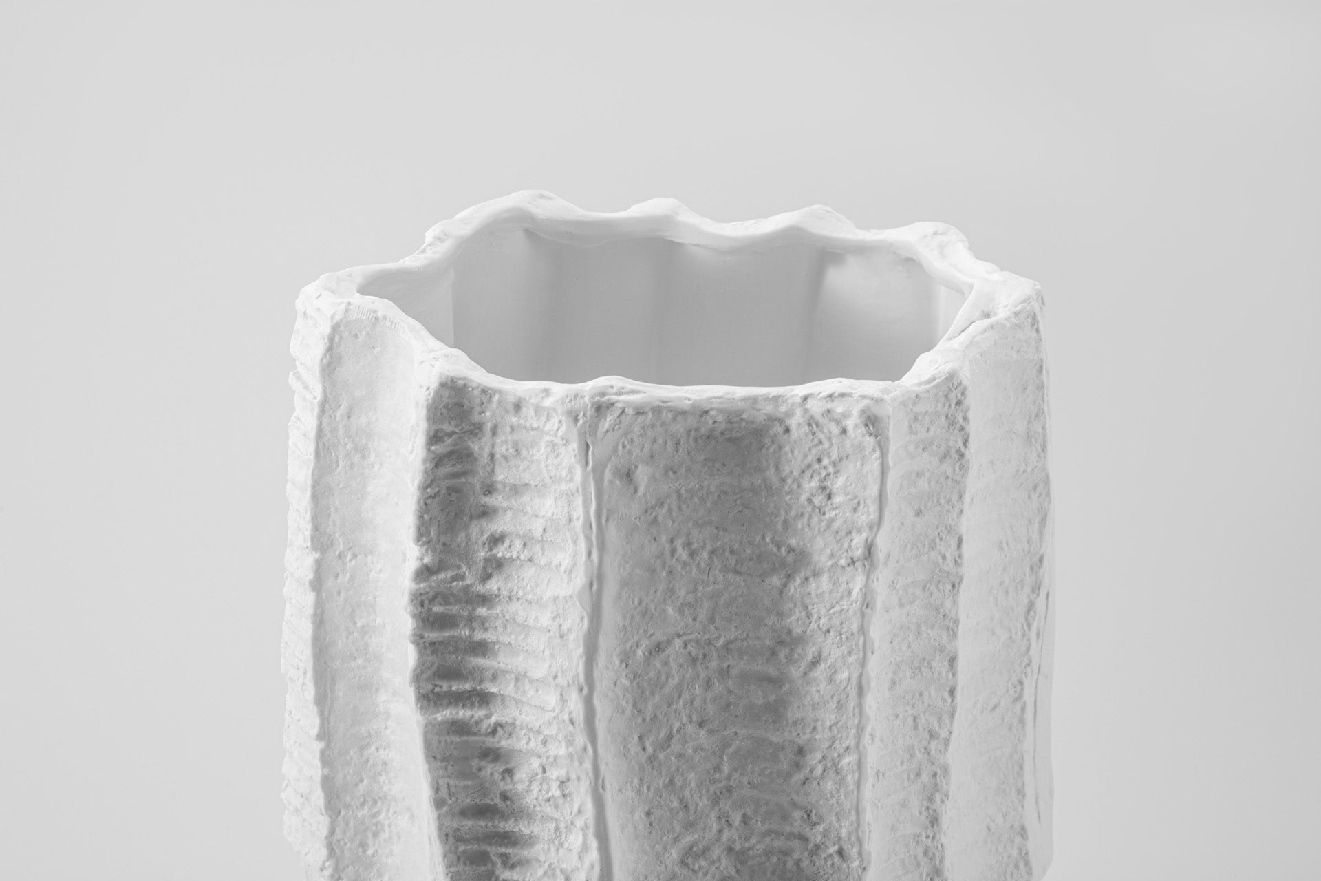 Tronc Vase Ivory