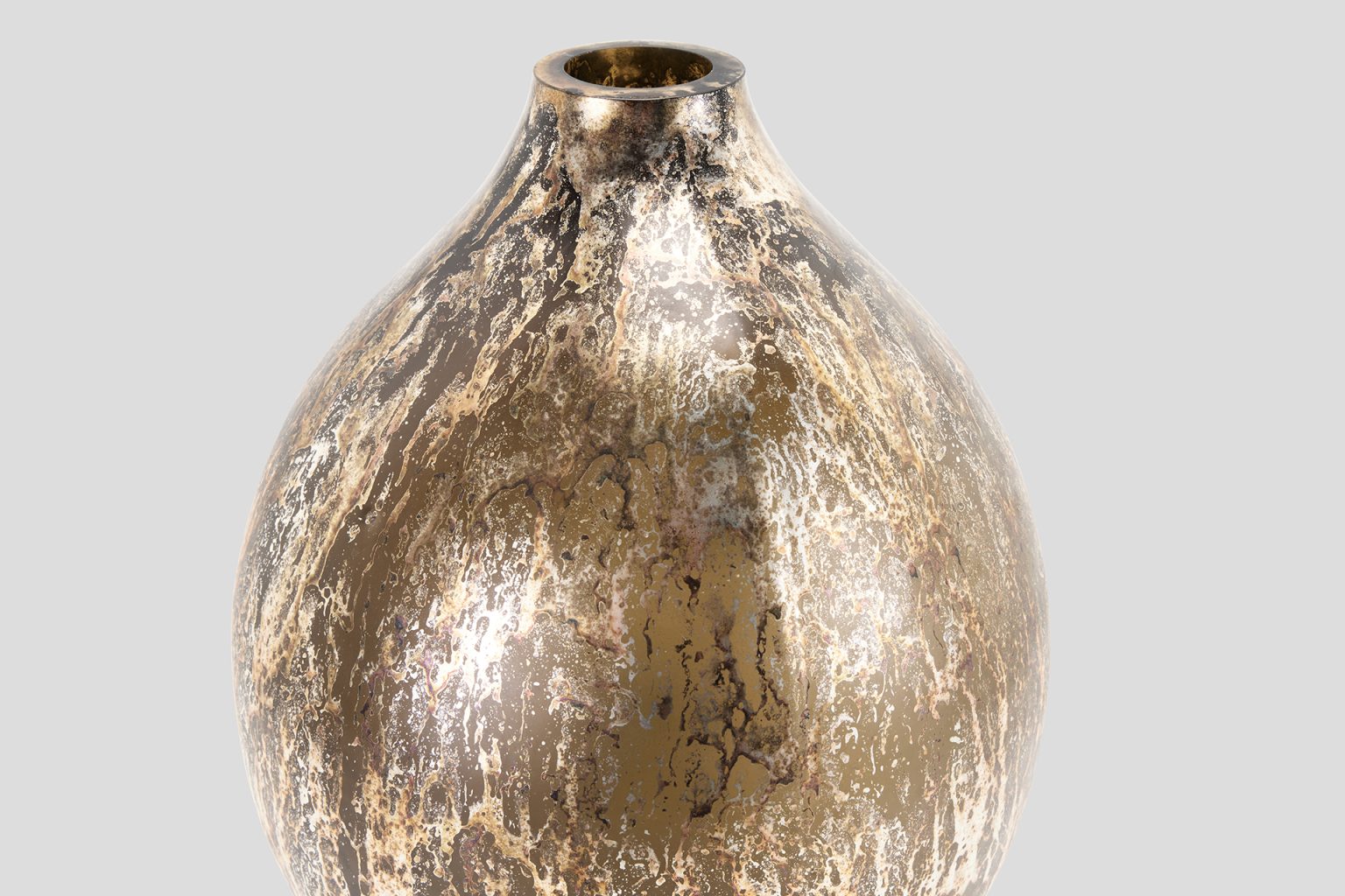Pharoh Vase Carbon Gold