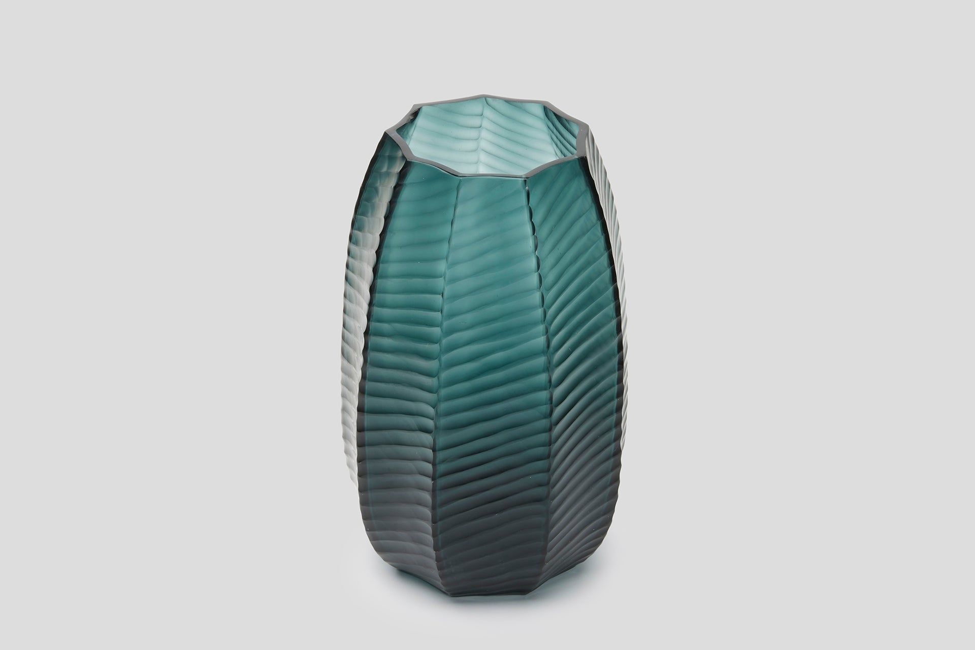 Lotus Vase Petrol