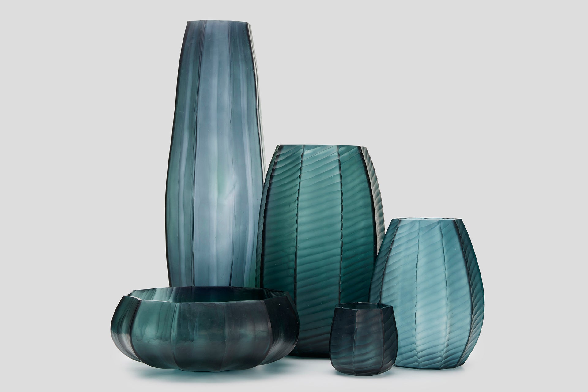 Lotus Vase Petrol