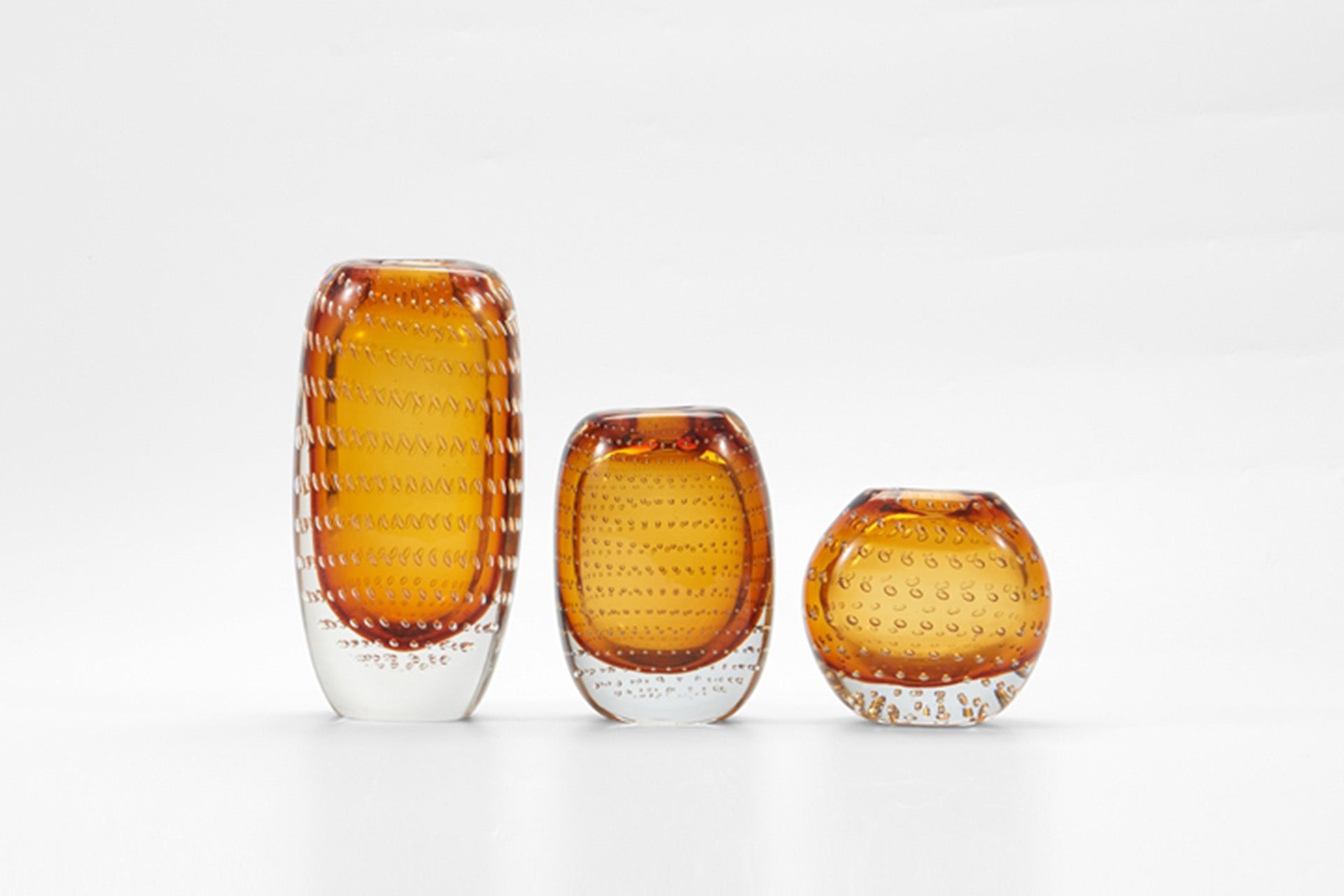 Bolla Vase in Amber