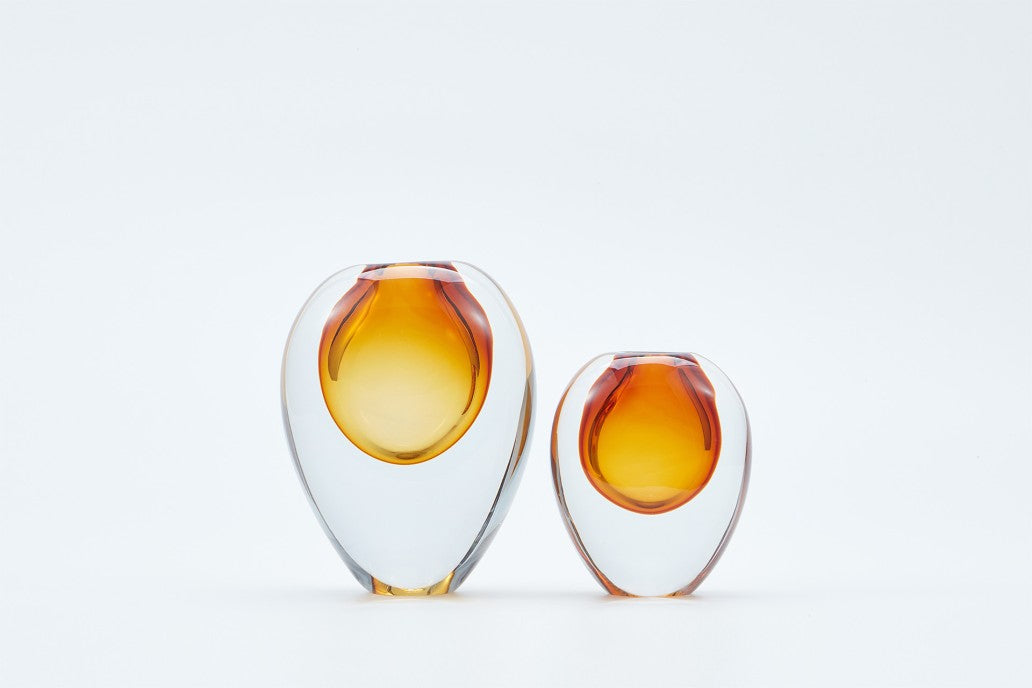 Perle Vase in Amber