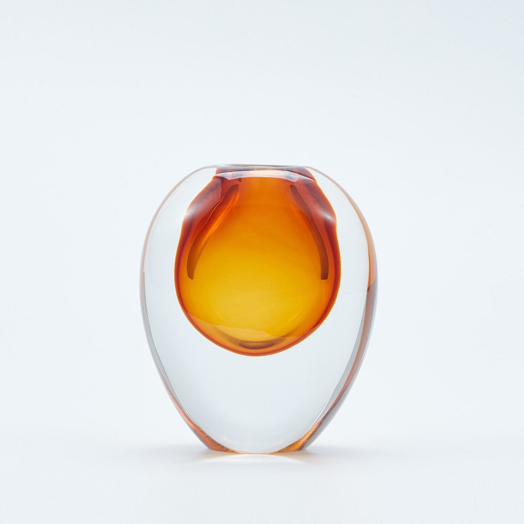 Perle Vase in Amber