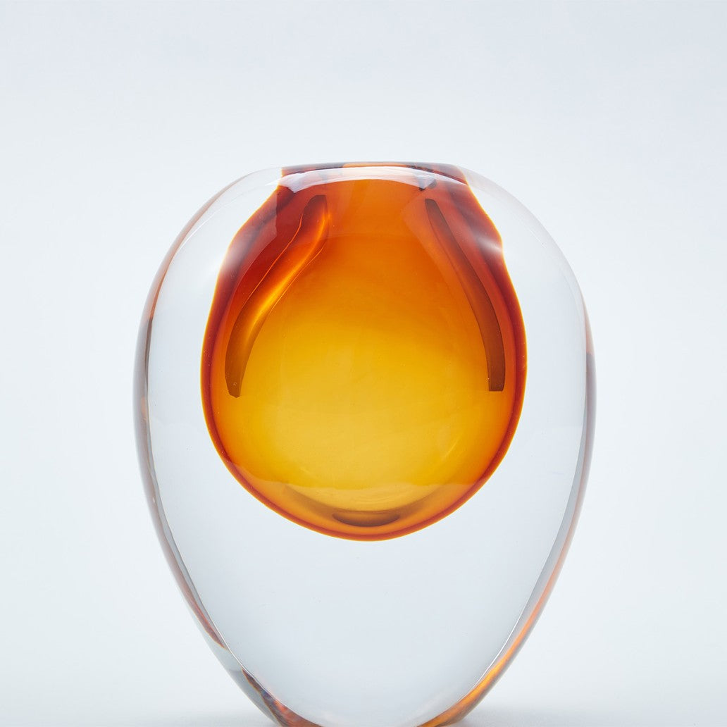 Perle Vase in Amber