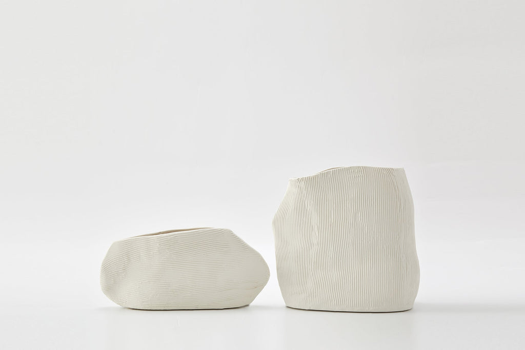 Chalk Vase in Ivory
