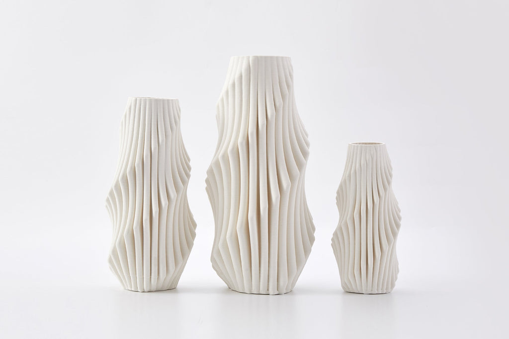 Plume Vase in Ivory