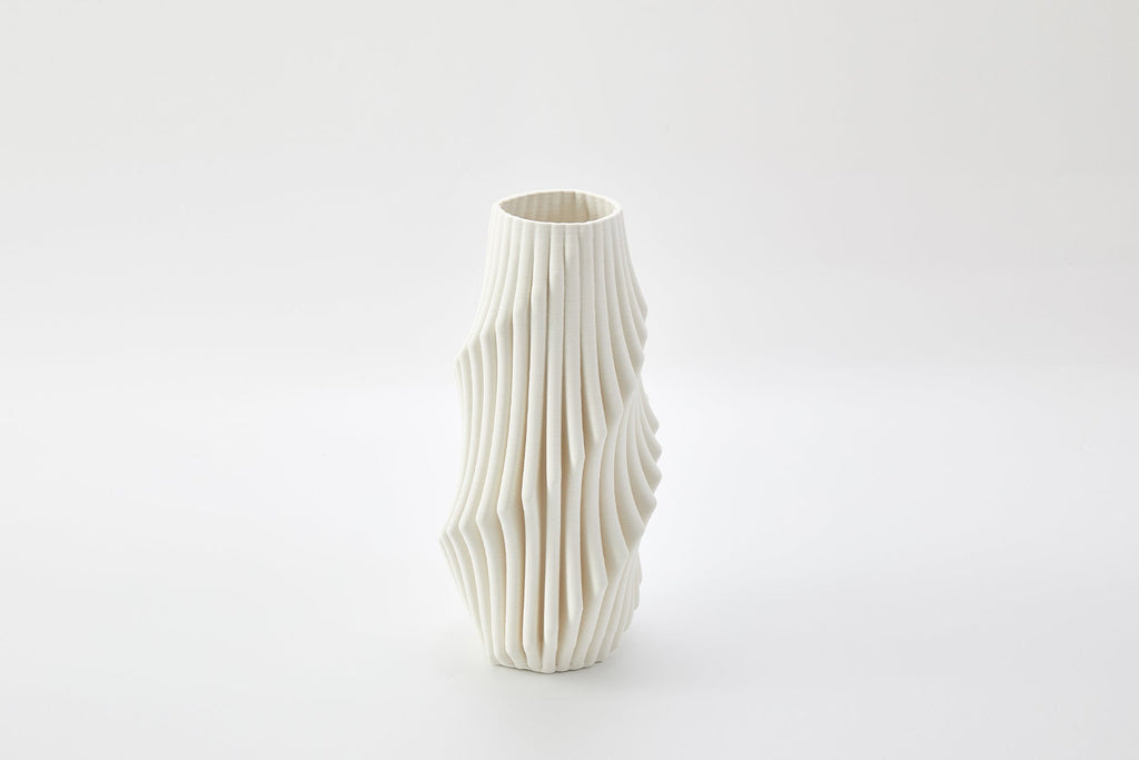 Plume Vase in Ivory