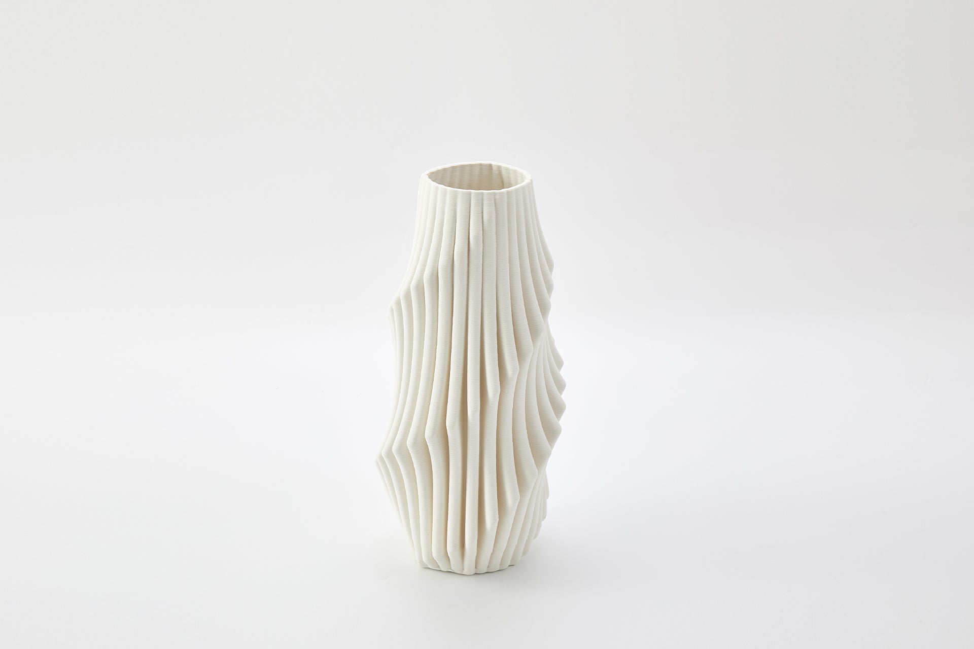 Plume Vase in Ivory