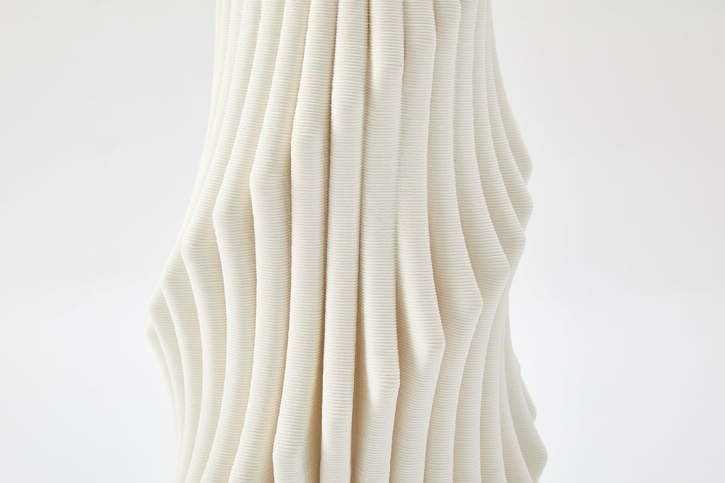 Plume Vase in Ivory