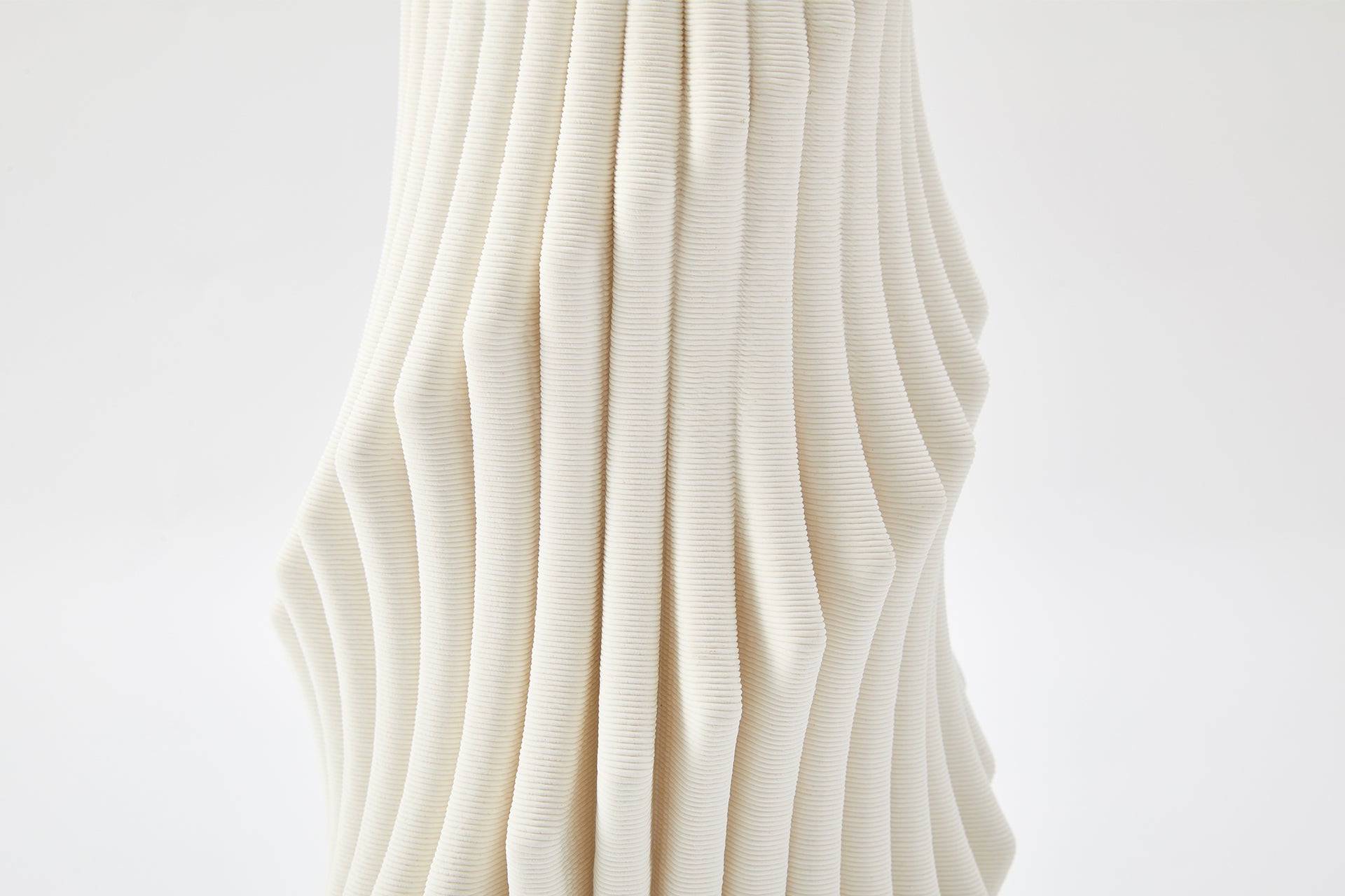 Plume Vase in Ivory