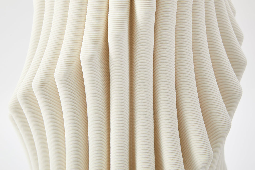 Plume Vase in Ivory