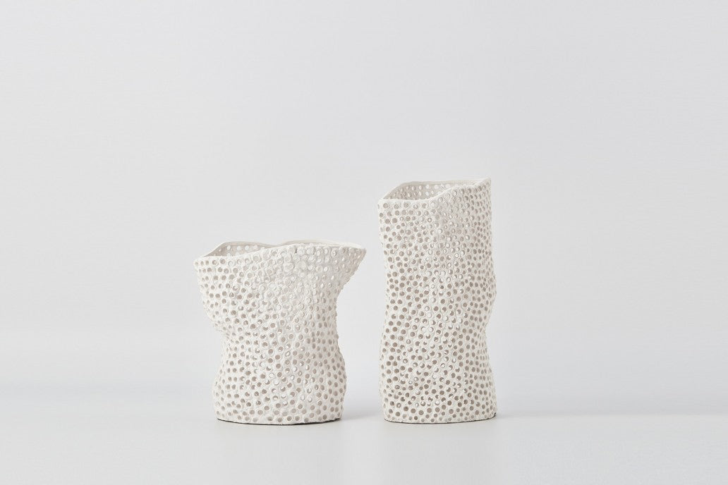 Porus Vase in Ivory