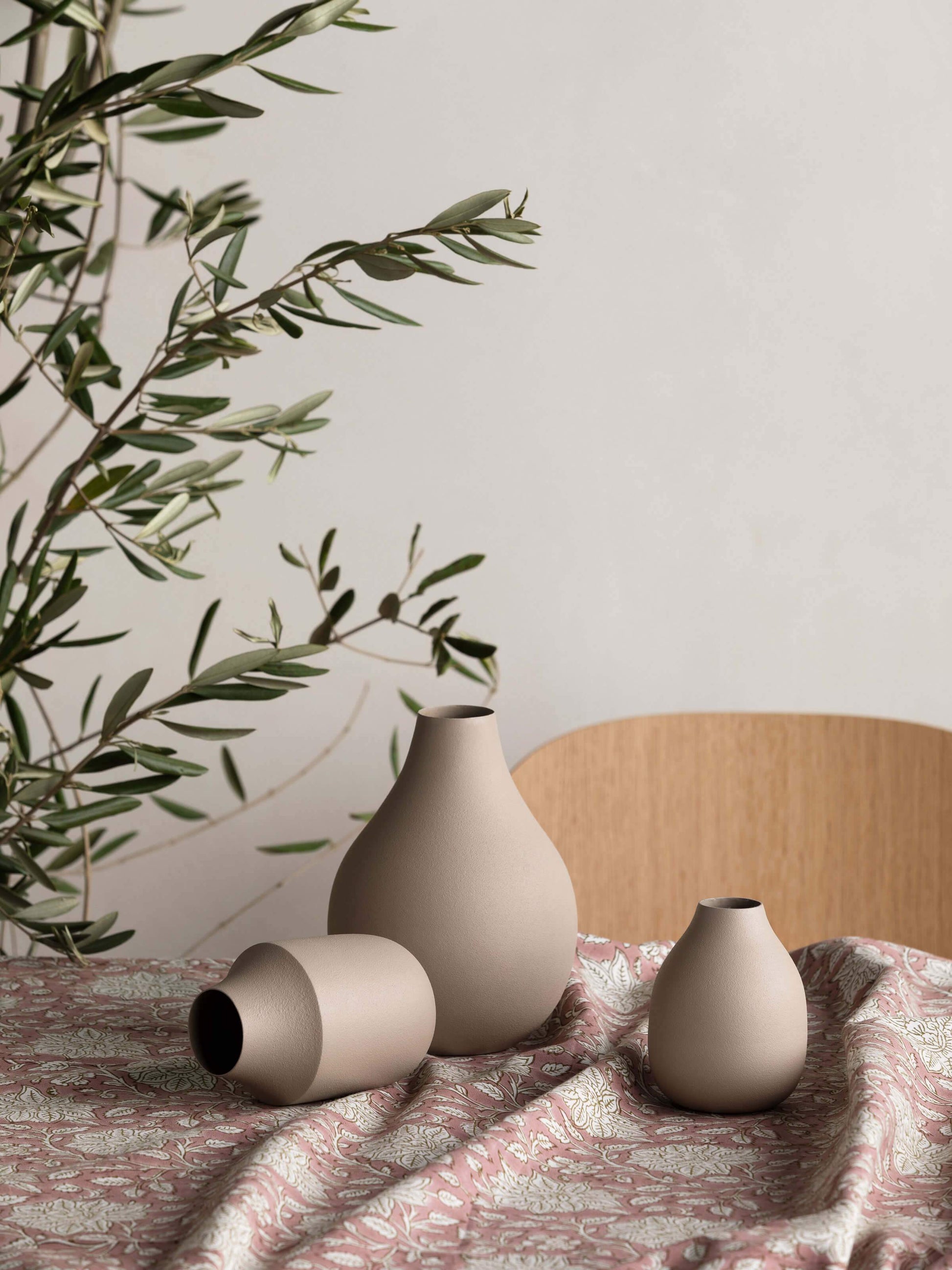 Mona Trio of Vases - Latte Vase Summer 21
